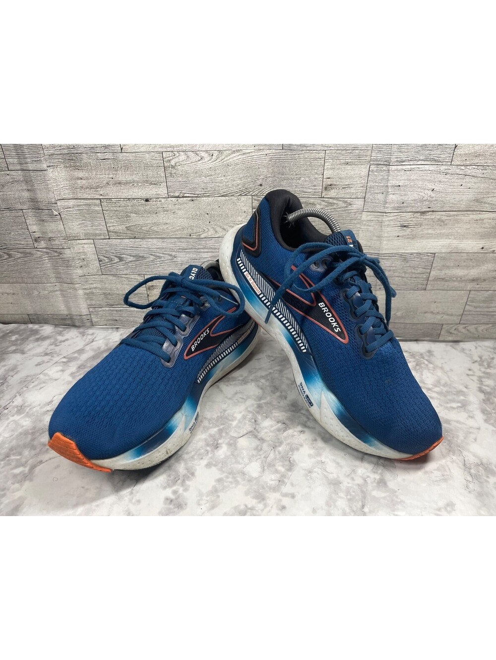 Brooks Glycerin GTS 21 Sneakers Men 10.5D Running Shoes Blue Athletic Trainers